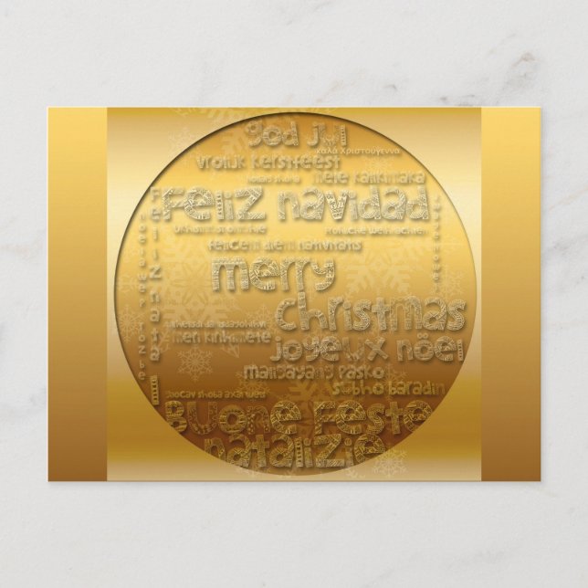 Golden Internationell julafton Navidad H vykort (Framsida)