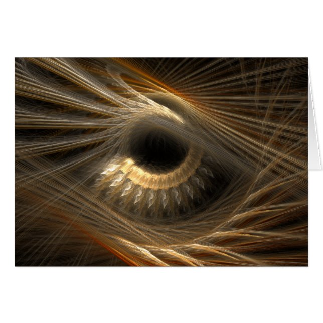 "Golden Iris" Hälsningskort (Framsidan Horizontal)