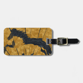 Golden isländska bagagebricka