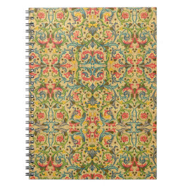 Golden Italienska Arabesque Mönster Anteckningsbok