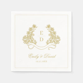 Golden Ivory Heritage Vintage Wedding  Pappersservett