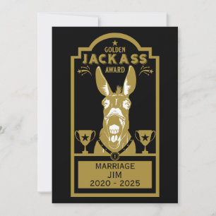 Golden Jackass Award Tack Kort