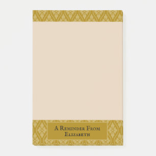 Golden Japansk Rulla Personlig Post-it Block