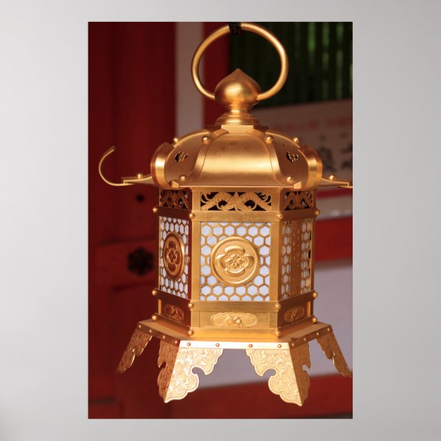 Golden Japanska Lantern Poster (Framsidan)
