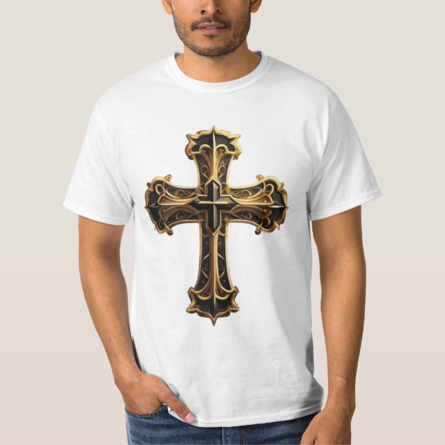 Golden Jesus Kor T Shirt (Framsida)