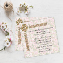 Golden Jeweled Blommigt Bröllop