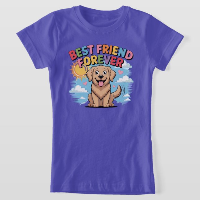 Golden Joy: Den Eviga Bästa Vännen T Shirt (Laydown)