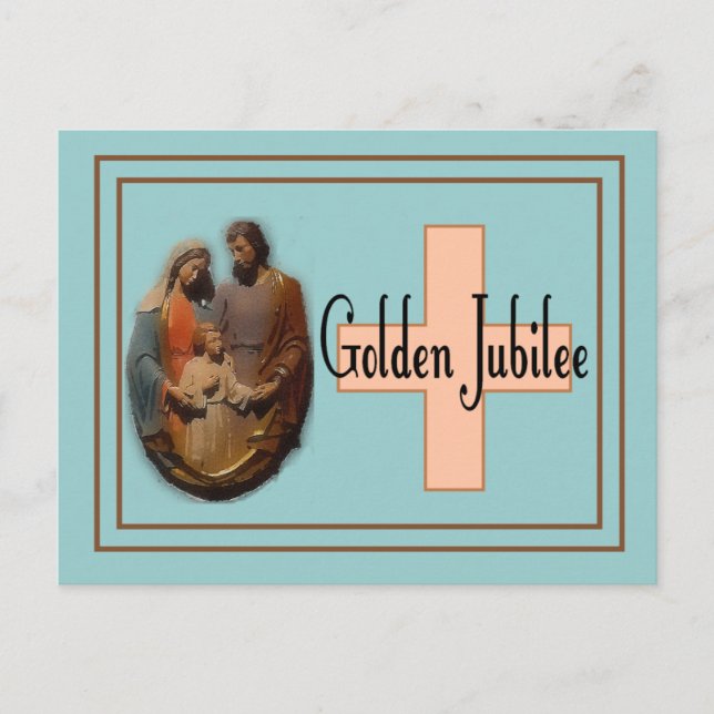 Golden Jubilee Gifts for Nuns Vykort (Framsida)