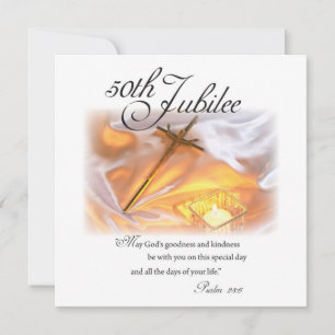 Golden Jubilee Religiösa Life, Kor Candle Inbjudningar