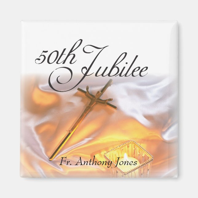 Golden Jubilee Religiösa Life, Kor Candle Magnet (Framsidan)