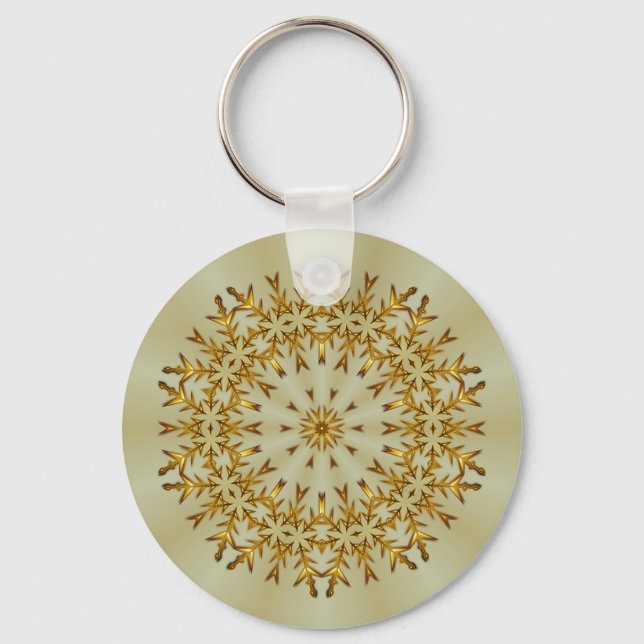 Golden jul-andedräkt nyckelring (Framsida)
