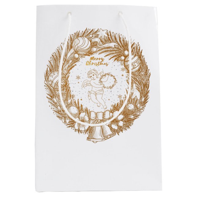 Golden jul Angel-Wandan-God jul (Framsidan)