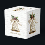 Golden jul Bell Shiny Stars Grönt Löv Presentaskar<br><div class="desc">Den gyllene julklappen Shiny Stars Grönt Lämnar favoritboxar. Unik,  vacker utformning av snyggten. Lätt att vara personlig. Teckensnittet stil,  storlekt och färg kan ändras. Matchande objekt är tillgängliga.</div>