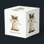 Golden jul Bell Shiny Stars Grönt Löv Presentaskar<br><div class="desc">Den gyllene julklappen Shiny Stars Grönt Lämnar favoritboxar. Unik,  vacker utformning av snyggten. Lätt att vara personlig. Teckensnittet stil,  storlekt och färg kan ändras. Matchande objekt är tillgängliga.</div>