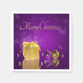 Golden jul Gift Box Pappersservett