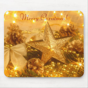 Golden jul Mousepad Musmatta