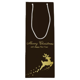 Golden jul Reindeer med stjärnor