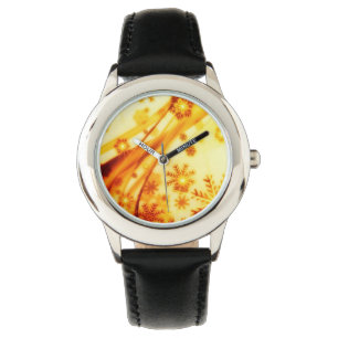Golden jul Snöflingor Armbandsur