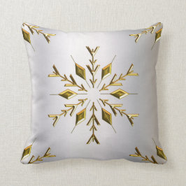 Golden jul-stjärnor kudde