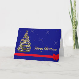 Golden Julgran Helgkort