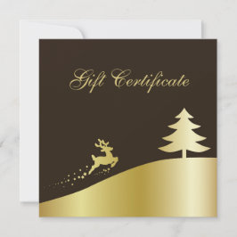 Golden Julgran med Reindeer