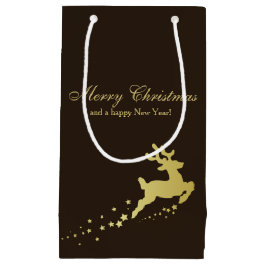 Golden Julgran med Reindeer