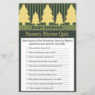 Golden Julgran Nursery Rhyme Quiz-spel