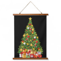 Golden Julgran & Presenter Helgdag Wall Tape