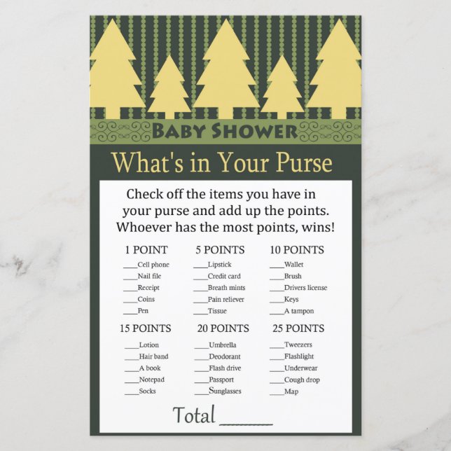 Golden Julgran What's in your purse match (Framsida)