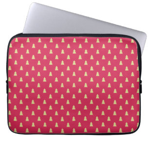 Golden Julgranar Laptop Fodral