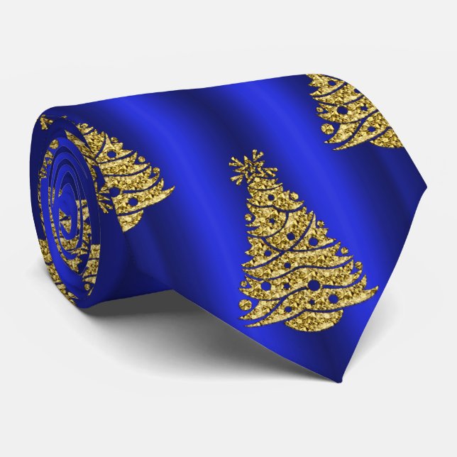 Golden Julgranar på Blue Slips (Rullad)