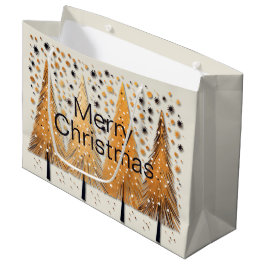 Golden Julgranar Shiny Snöflingor Helgdagars