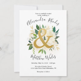 Golden Kärlek Inbjudningar