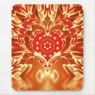 Golden Kärlek Petals Mousepad Musmatta