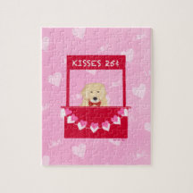 Golden Kissing Booth Valentiness Jigszle Puzzle
