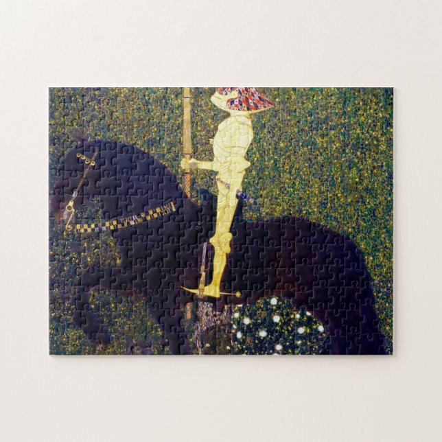 Golden Knight, Gustav Klimt Pussel (Horisontell)