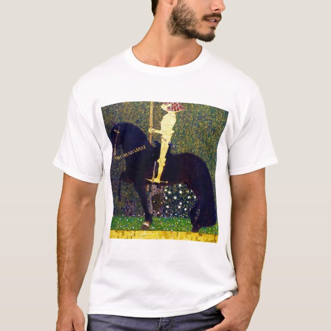 Golden Knight, Gustav Klimt T Shirt (Framsida)