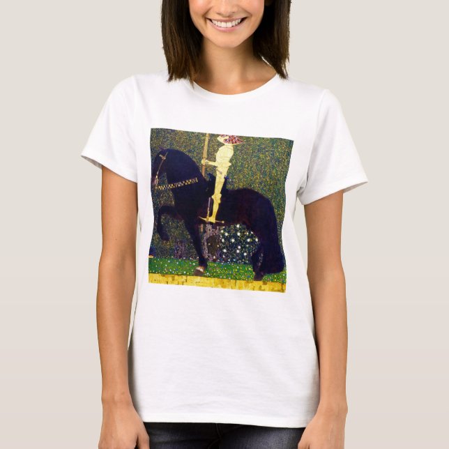 Golden Knight, Gustav Klimt T Shirt (Framsida)