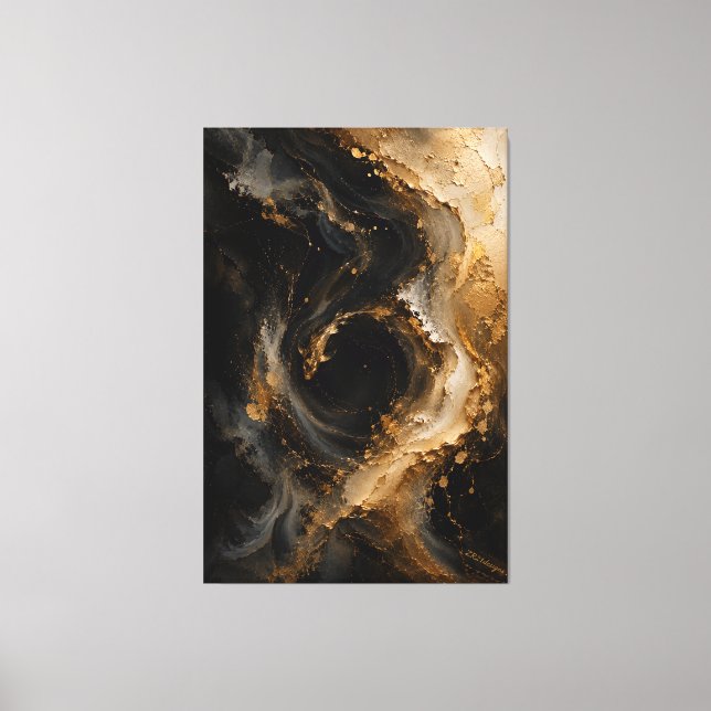 Golden Koi Essence | Begränsad upplaga Canvastryck (Framsida)