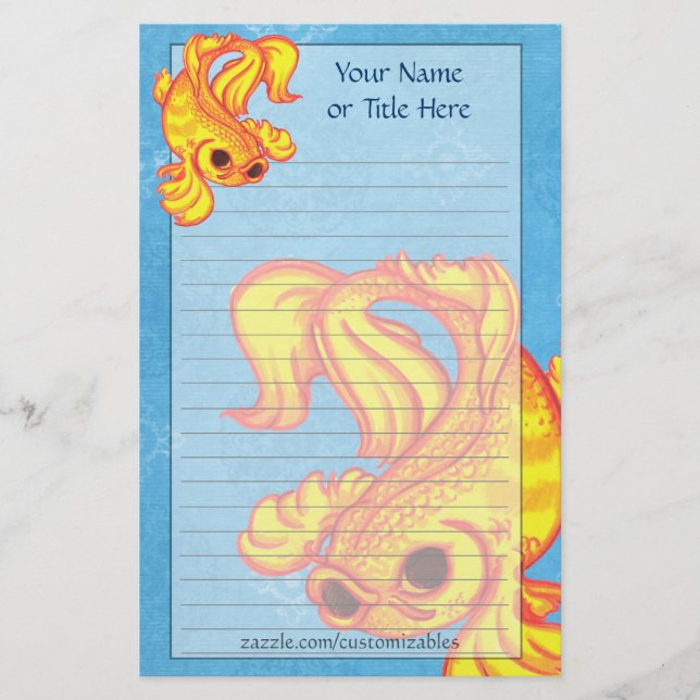 Golden Koi Stationery (Framsida)