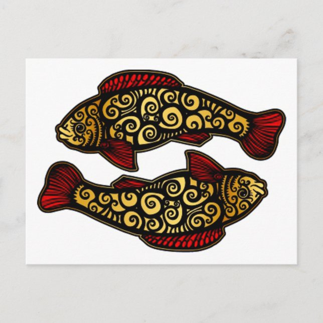 Golden Koi Vykort (Framsida)