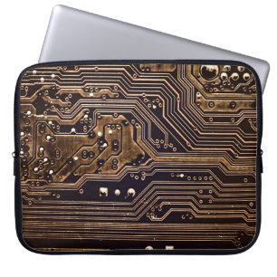 Golden-kretskort. Elektronisk datorutrustning Laptop Fodral