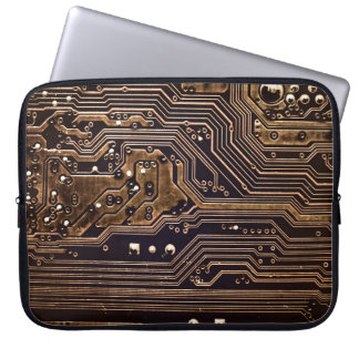 Golden-kretskort. Elektronisk datorutrustning Laptop Fodral