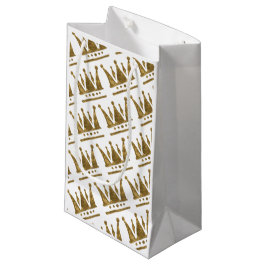 Golden Krona Anpassningsbar Gift Bag - liten, glat