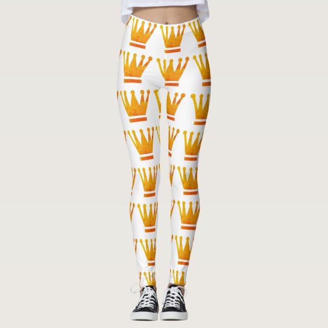 Golden Krona Anpassningsbar Leggings (Framsida)