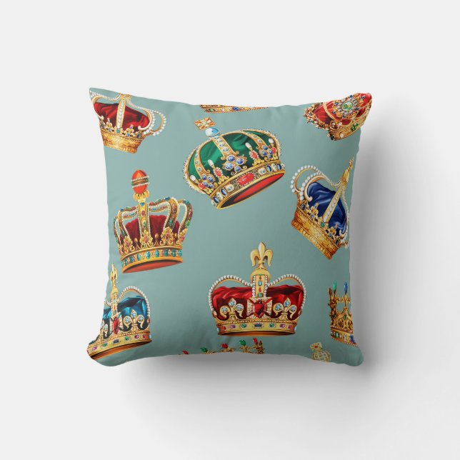 Golden Krona Baroque Mode Struktur Kudde (Framsida)