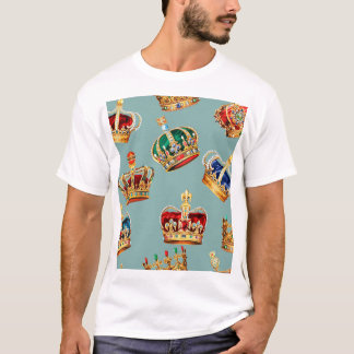 Golden Krona Baroque Mode Struktur T Shirt