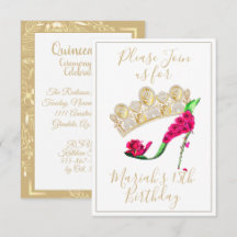 Golden Krona, Blommigt Fairy High Heel Shoe