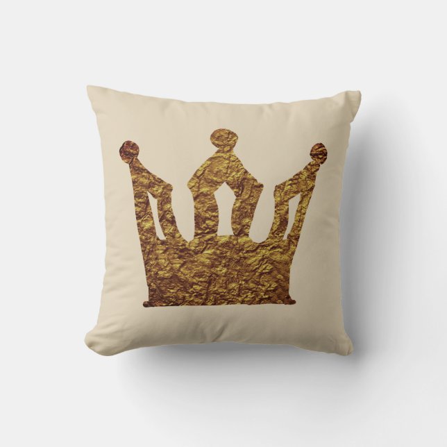 Golden Krona Cushion Kudde (Framsida)