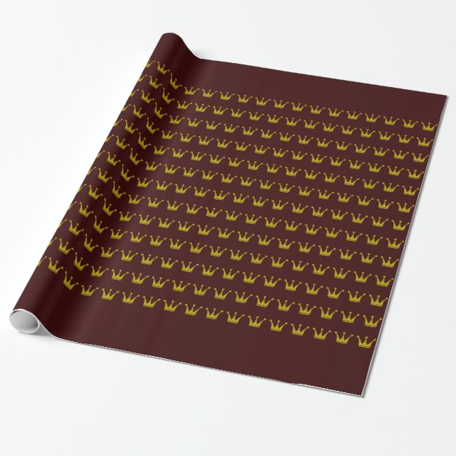 Golden Krona Gräns + dina idéer Presentpapper (Utrullad)